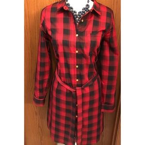 NWOT Limited plaid dress with belt- Medium